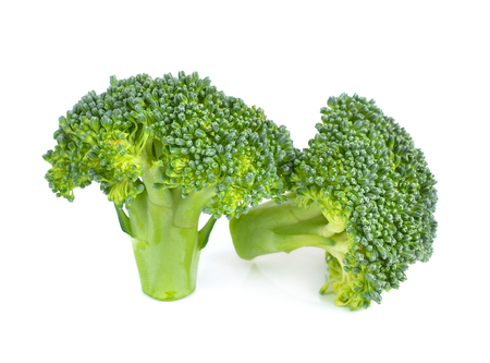 Broccoli on white backgroundの写真素材