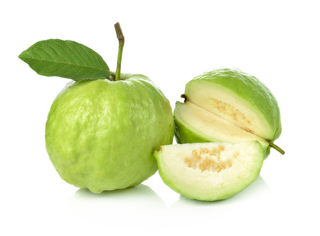 Guava on white backgroundの写真素材