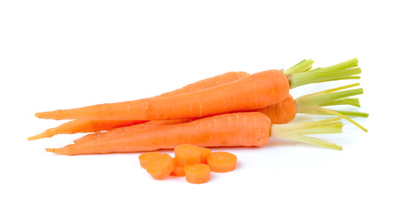 Carrot isolated on white backgroundの写真素材