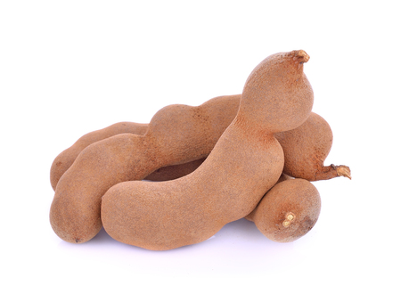 Tamarind on white backgroundの写真素材