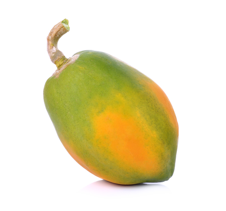 papaya isolated on a white backgroundの写真素材