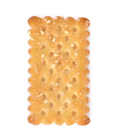 Cracker isolated on  white backgroundの写真素材