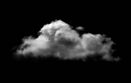Clouds on black backgroundの写真素材