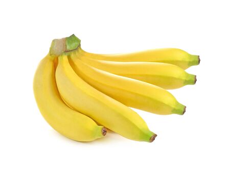 banana isolated on white background.の写真素材