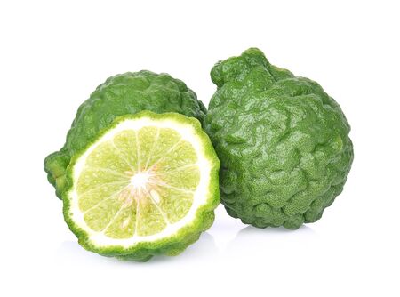 bergamot isolated on white backgroundの写真素材