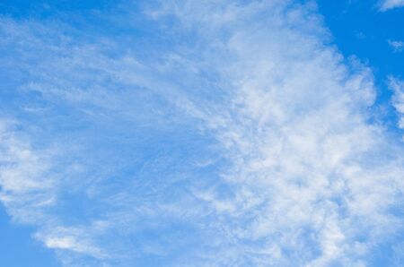 blue sky with white cloudsの写真素材