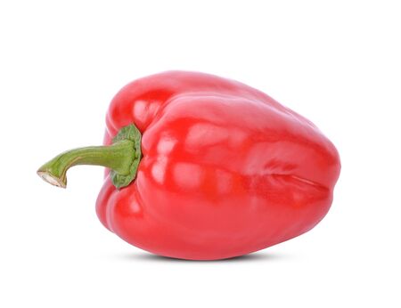 Paprika. Pepper red. Bell pepper isolated on white backgroundの写真素材