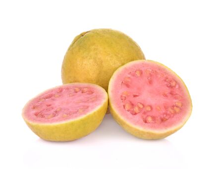 Fresh green Guava fruit on white background
 の写真素材