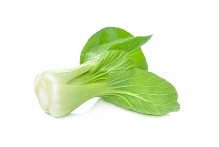 Bok choy vegetable isolated on the white background.の写真素材