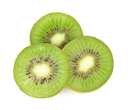 kiwi  isolated on white backgroundの写真素材
