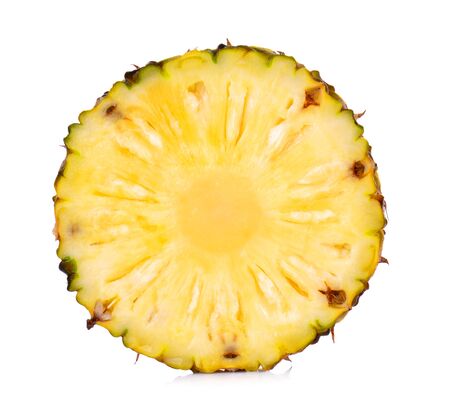  pineapple on white backgroundの写真素材