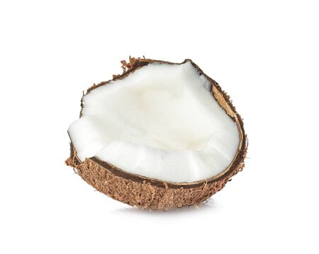 coconut isolated on white backgroundの写真素材