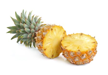 pineapple on white backgroundの写真素材