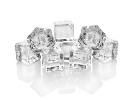 ice isolated on white background.の写真素材
