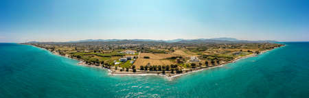 Aerial panorama view of a bayの写真素材