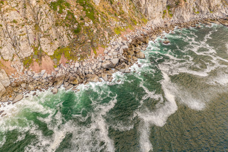 The famous Chapman's peak near Hout bay Cape Town South Africa