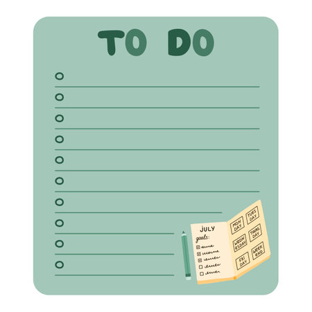 Cute scrapbook templates for planner (notes, to do, to buy and other) with colorful illustrations about work life balance. With printable, editable illustrations. For school and university schedule.のイラスト素材