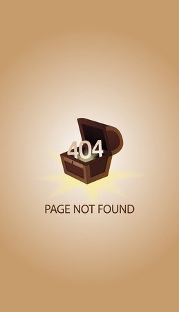 Error page 404 for the website. Web page with 404 error notification. Page not found.のイラスト素材