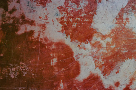 Grunge red and black wall texture background. Copy space.の写真素材