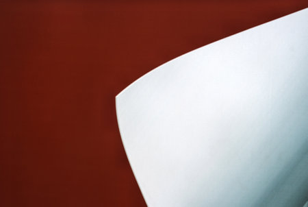 Abstract drawing, white back side of a red leaf, sheet of red paperの写真素材