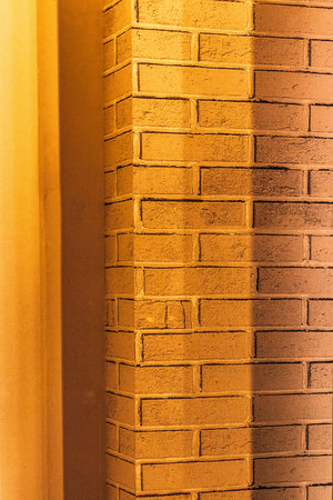 Brick wall background - Vintage filter and light leak effect style pictures