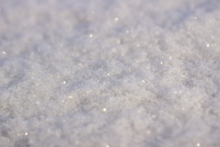Clean, white snow close-up. Winter background. High quality photo