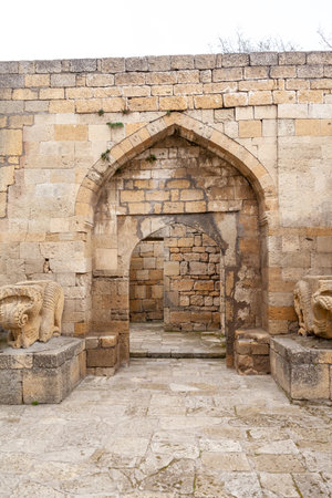 Derbent fortress Naryn Kala is the main tourist attraction in the city. Dagestan, North Caucasus, Russia.のeditorial素材
