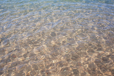 Seascape of clear water on the sea. Clear water on the ocean, sea