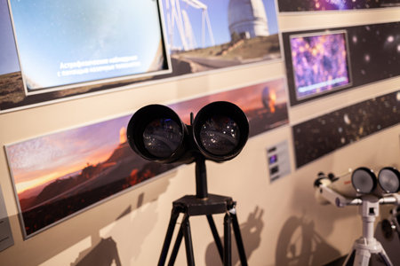 MOSCOW - November 29, 2022. Various exhibits of the museum. The Moscow Planetarium is one of the largest in the world and the oldest planetarium in Russia. The planetarium opened in 1929.のeditorial素材