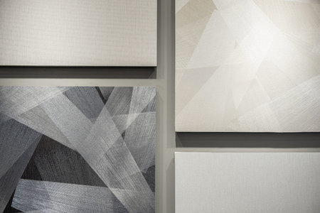 Wallpaper design, abstract background of art framed in minimalism style grunge paint brush texture...