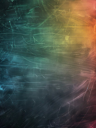 A chalkboard displays an assortment of colorful spirals and abstract shapes, showcasing artistic creativity during a vibrant afternoon art class.の素材