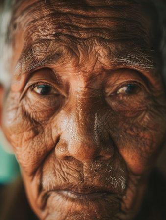 Elderly men from various ethnic groups showcase their wisdom and calmness, each expression telling a story of life experiences and cultural richness.の素材