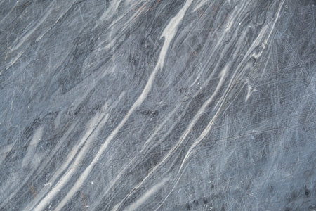 This gray marble features beautiful white veining, highlighting its natural patterns and ideal use for elegant surfaces and decor.の写真素材