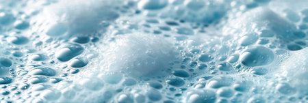 Bubbles cover the surface of a tranquil bath, providing a calming and rejuvenating experience perfect for relaxation and self-care.の素材