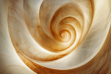 Swirls of tea-like shapes blend seamlessly with soft earth tones, offering a tranquil and artistic representation of nature.の素材