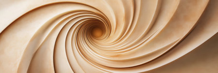 Delicate swirls of abstract tea shapes create a serene pattern on soft, muted natural hues, inviting relaxation and tranquility.の素材