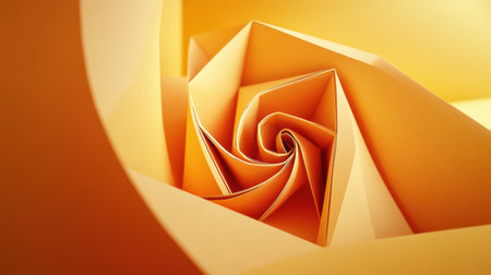 Crafted with precision, this vibrant orange rose showcases elegant folds and a delicate spiral, creating a striking visual warmth and beauty.の素材