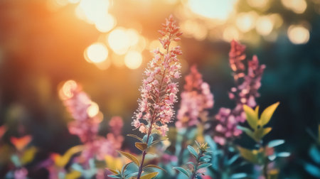 A vibrant interview setting is captured in a television studio, illustrating advanced media technologies with an artistic blurred background.の素材