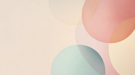 Soft pastel tones blend in a minimalist geometric design, creating an inviting space for text or additional elements in various projects.の素材