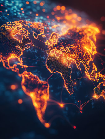 Map reveals worldwide areas affected by viral outbreaks, showing patterns of transmission and impact on various regions.の素材