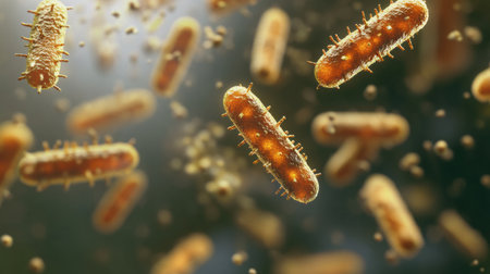 Exploring the presence of microbes on common objects reveals their prevalence in daily environments and potential health implications.の素材