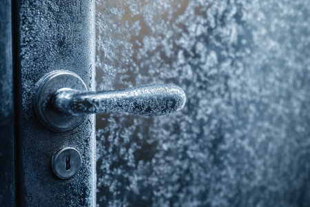 Microbes flourish on surfaces like door handles and smartphones, showing the unseen risks to health in daily environments.の素材