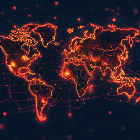 This visual highlights areas worldwide experiencing epidemic outbreaks, providing crucial information for health monitoring and response.の素材