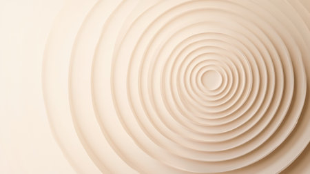 Soft beige concentric circles create a soothing visual effect, emphasizing minimalism and harmony in design elements.の素材