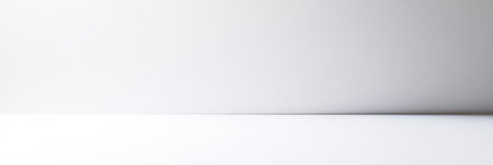 A bright and minimalist setting showcases a smooth surface with a subtle gradient, creating a calm and inviting atmosphere.の素材