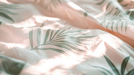 Light summer fabrics adorned with tropical patterns offer a fresh and inviting look for warm weather activities and gatherings.の素材