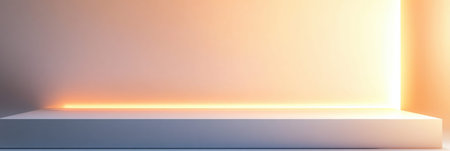 A contemporary space features soft gradient colors and ample empty space, perfect for showcasing quotes or creative designs.の素材