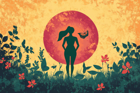 Celebrate international womens day with a concert featuring inspiring performances and vibrant artwork promoting womens empowerment and equality.の素材