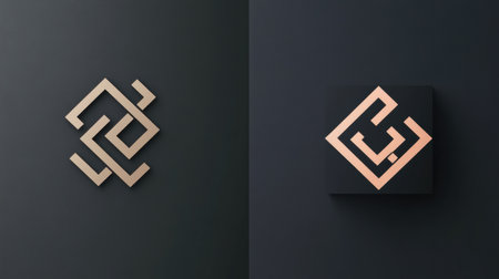 This visual showcases the transformation from an outdated logo to a modern sleek design illustrating branding updates and visual identity refinement.の素材