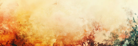 This artwork showcases an engaging blend of watercolor splashes, pencil sketches, and digital textures, creating an artistic aesthetic full of depth.の素材